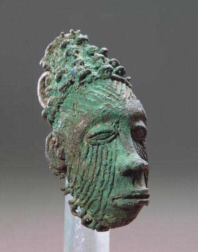 Pendant representing a human head, Igbo-Ukwu, 9th - 10th century by Nigerian